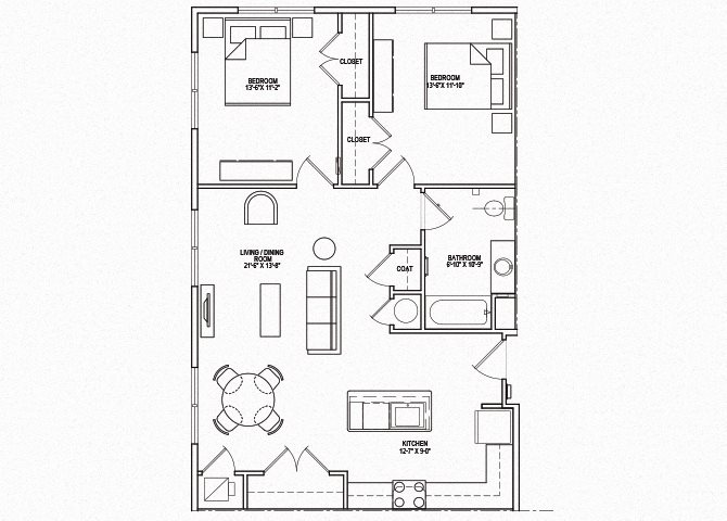 Southern Pines II Unit 2A Floor Plan Diagram Southern Pines II Unit 2A Floor Plan Diagram